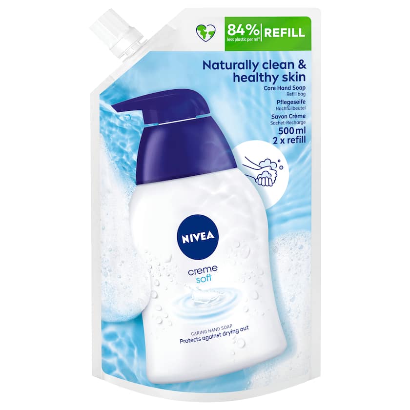 NIVEA Pflegeseife Creme Soft Nachfüllbeutel 500ml