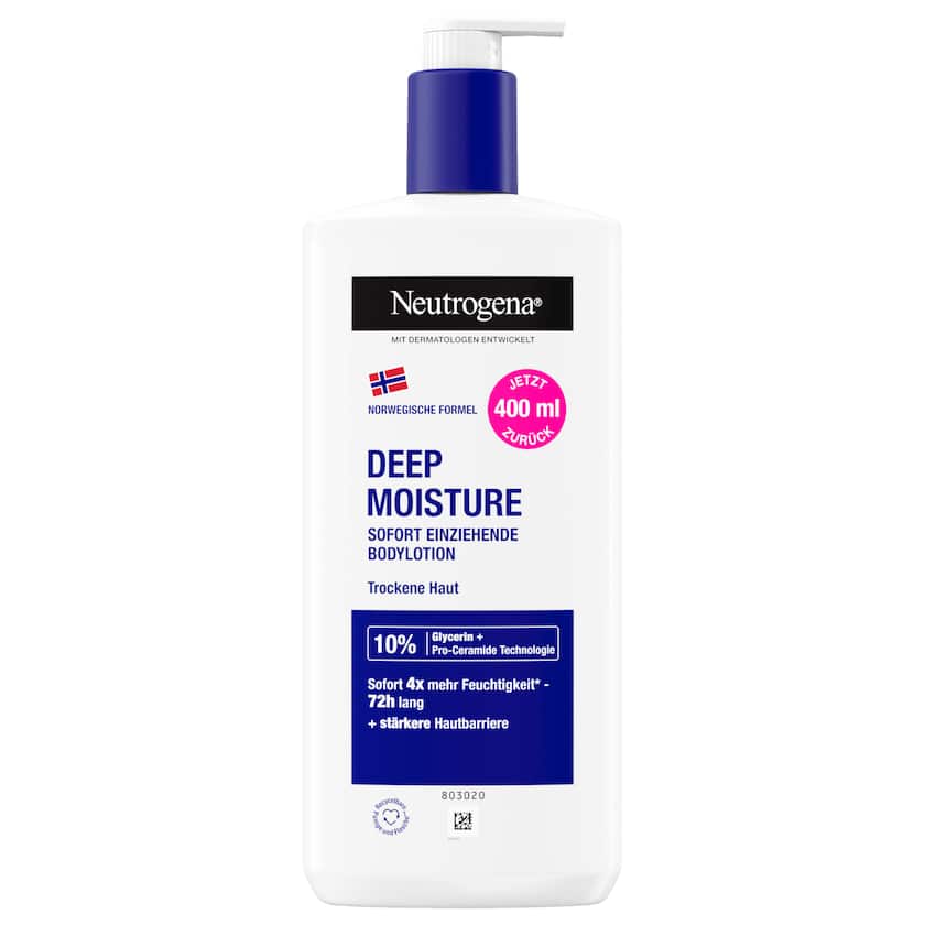 Neutrogena Deep Moisture Bodylotion für trockene Haut 400ml