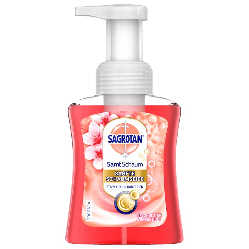 Sagrotan Samt-Schaum Seife Kirschblüte & Rose 250ml