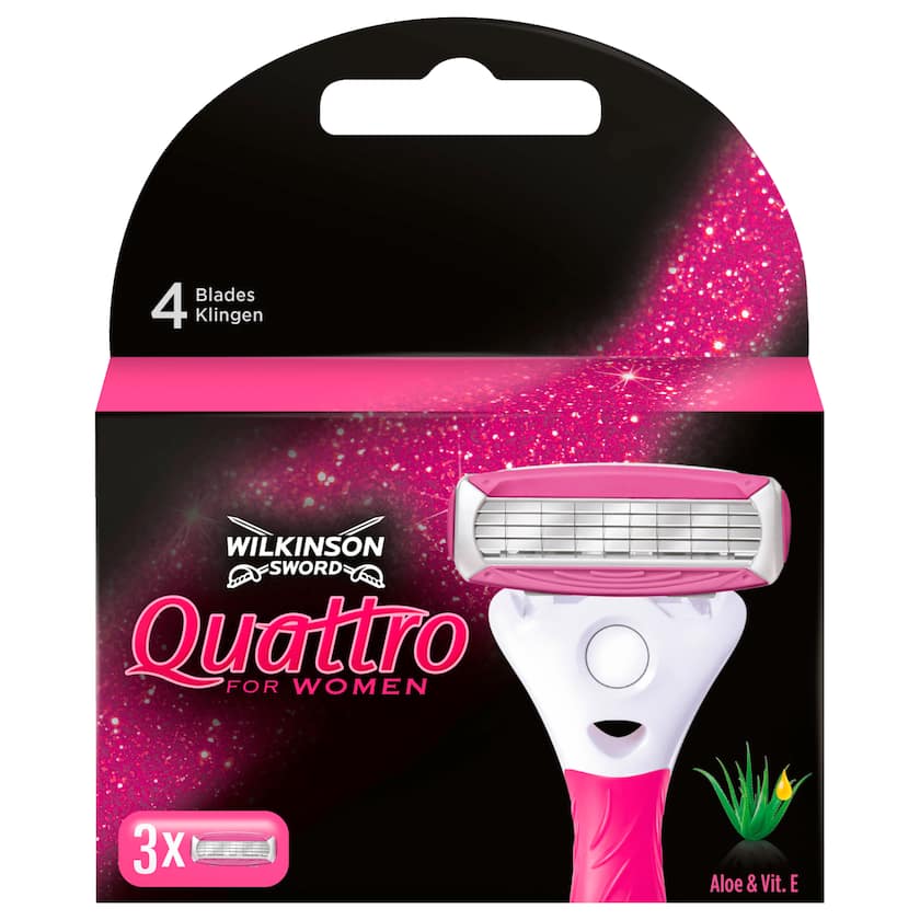 Wilkinson Sword Rasierklingen Quattro for Women 3 Stück
