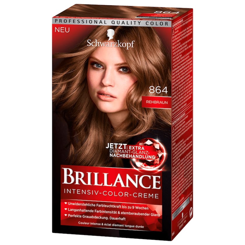 Schwarzkopf Brillance Intensiv-Color-Creme 864 Rehbraun 143ml