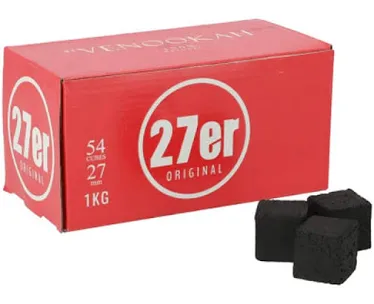 27er Original Shisha Kohle - 1KG Yahalla ياهلا