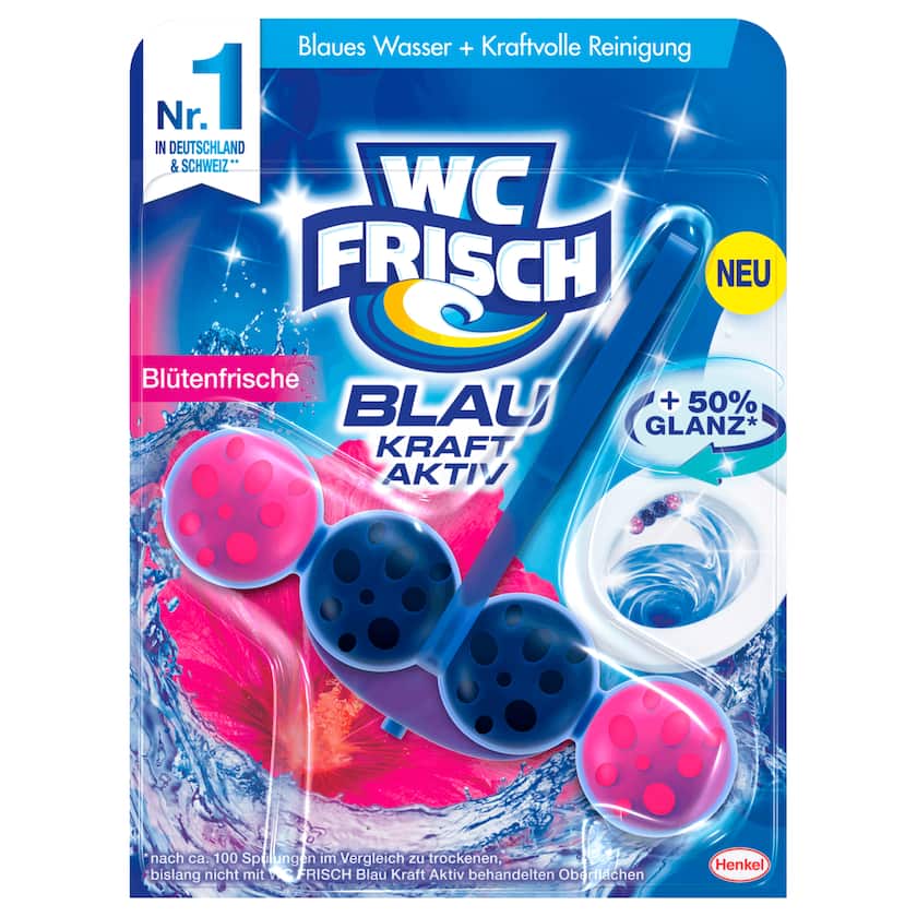 WC Frisch Kraft-Aktiv Blau Blütenfrische 50g