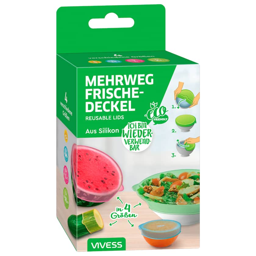 Vivess Mehrweg Frischedeckel 4 Stück