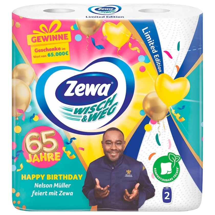 Zewa Wisch & Weg Limited Edition 2x72 Blatt