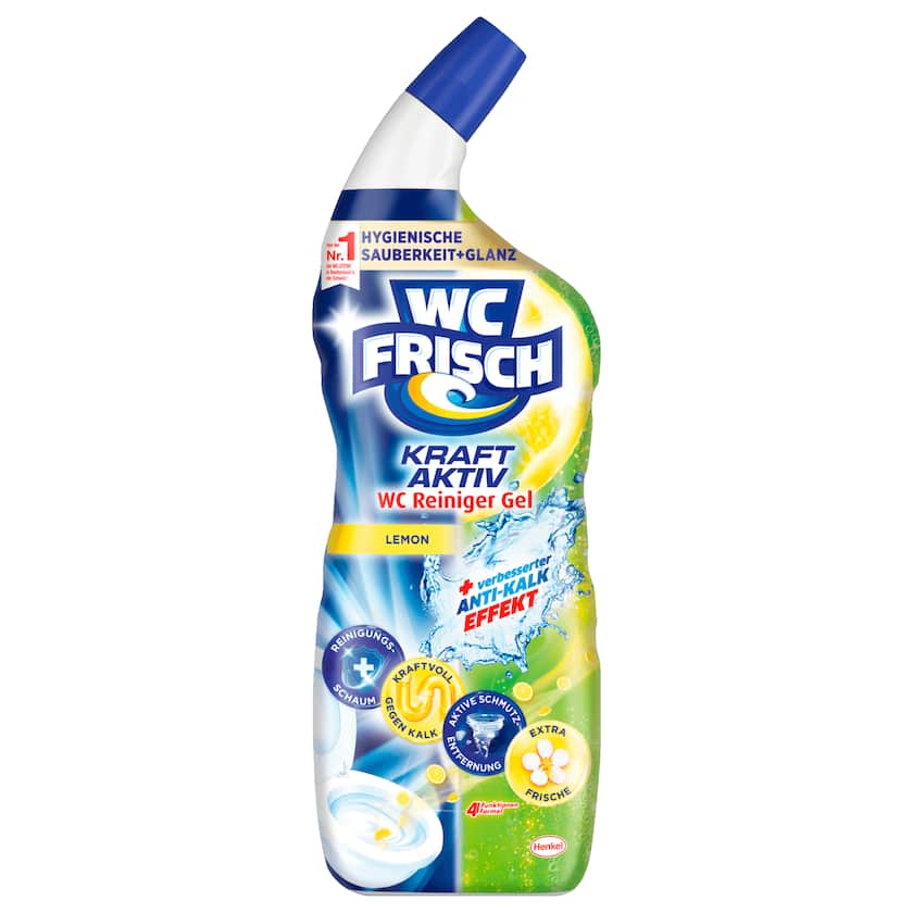 WC Frisch WC Reiniger Gel Kraft Aktiv Lemon 750ml