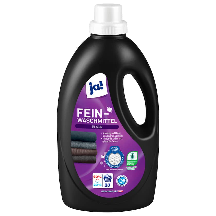 ja! Feinwaschmittel Black Flüssig 1,5l 37WL