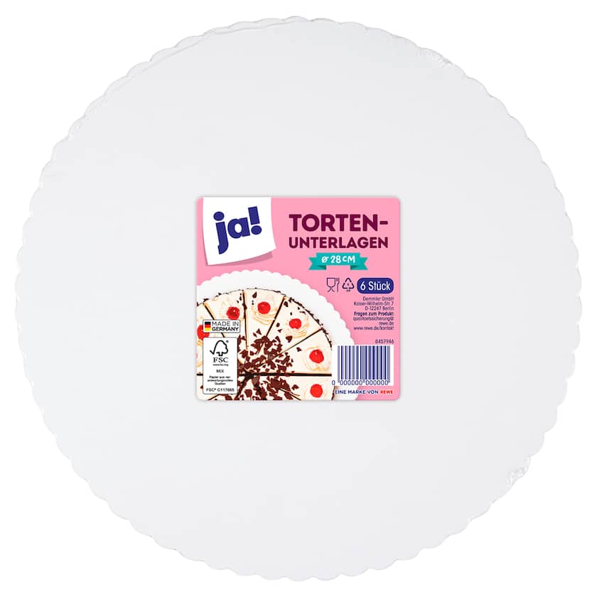 ja! Tortenunterlagen 28cm 6 Stück