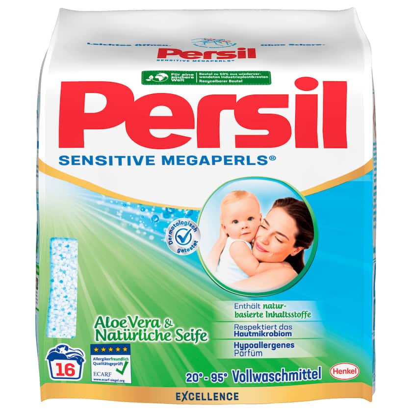 Persil Vollwaschmittel Sensitive Megaperls 1,04kg, 16WL