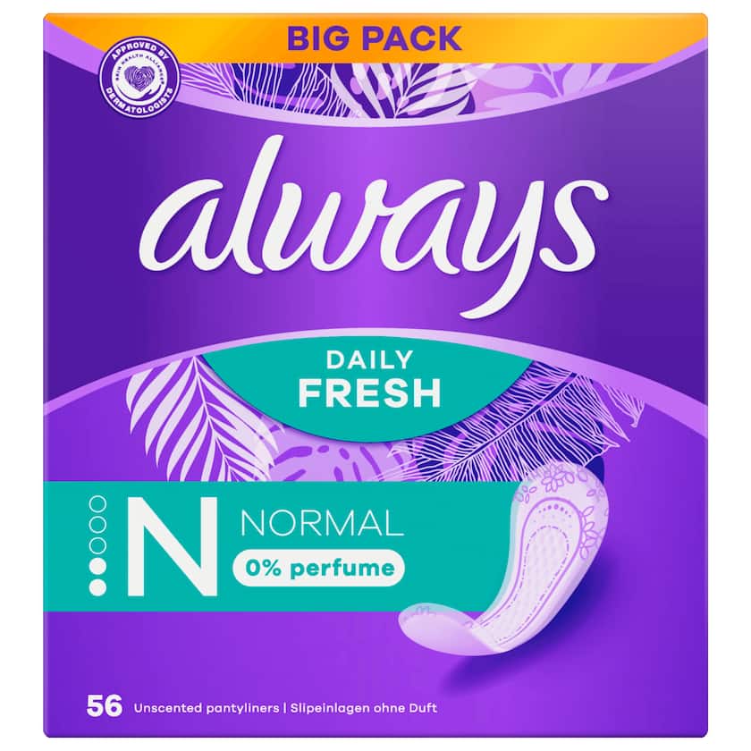 Always Slipeinlagen Daily Fresh Normal 56 Stück