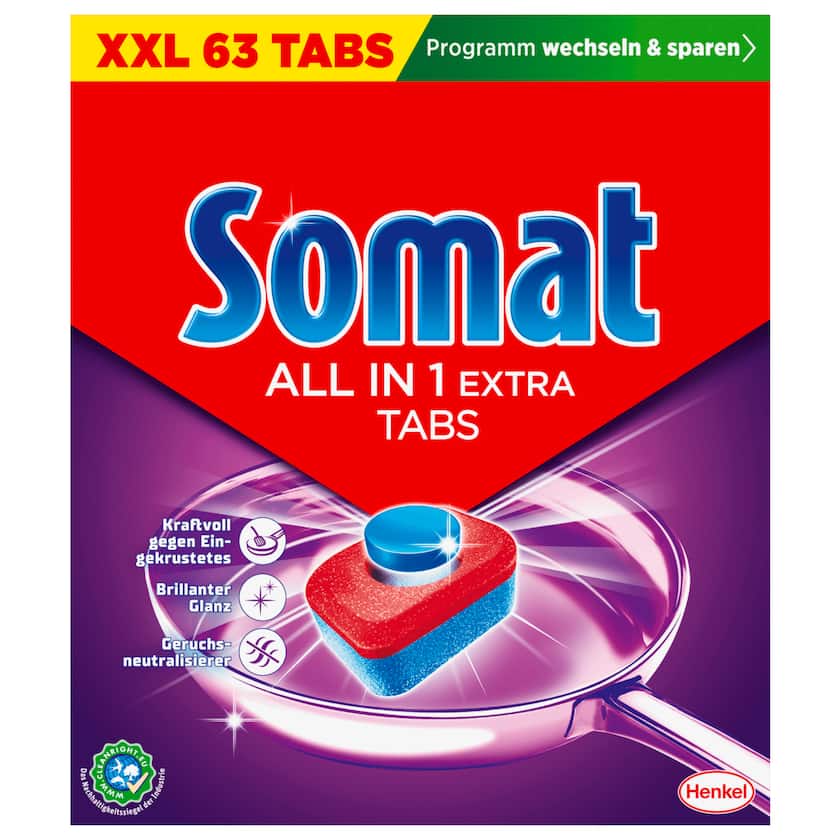 Somat All in 1 Extra 63 Spülmaschinentabs 1040g