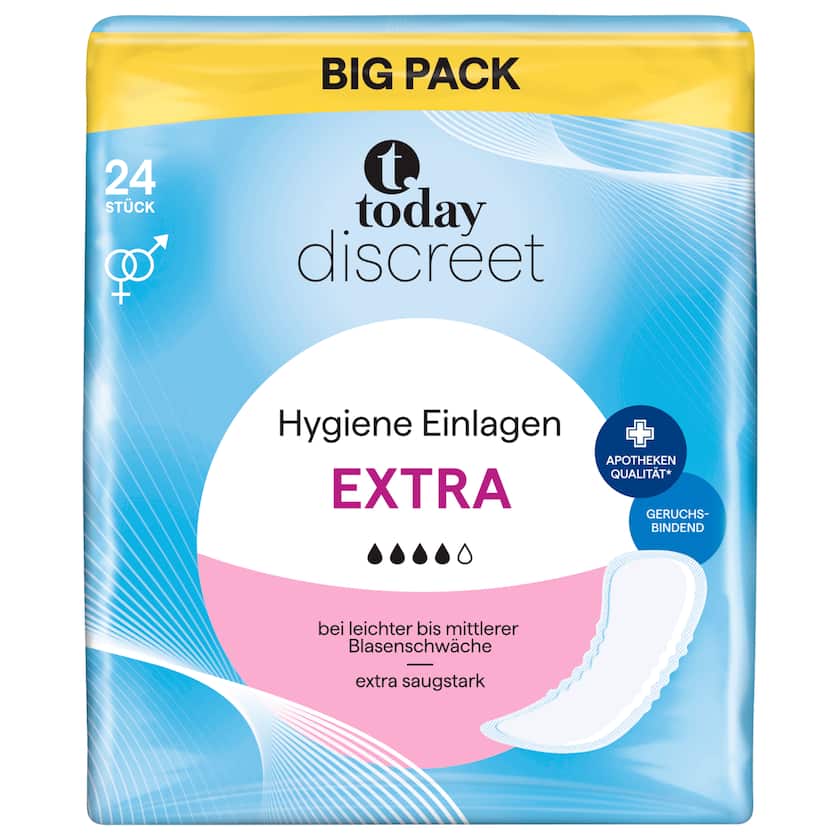 Today Discreet Hygiene Einlagen Extra 24 Stück