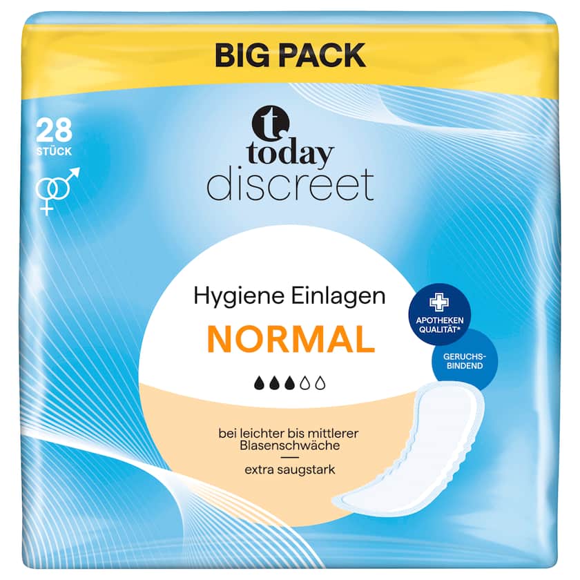 Today Discreet Hygiene Einlagen Normal 28 Stück