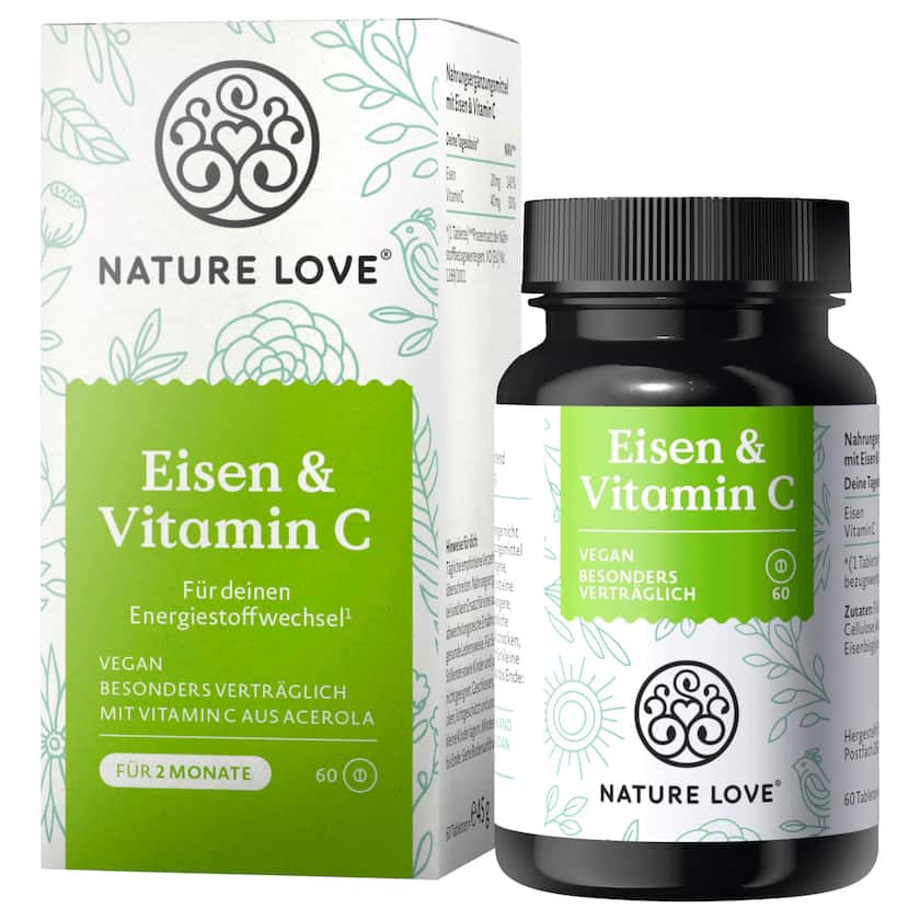 Nature Love Eisen & Vitamin C 60 Kapseln