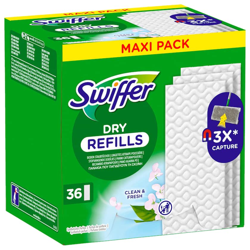 Swiffer Wischtücher Trocken Clean & Fresh 36 Stück