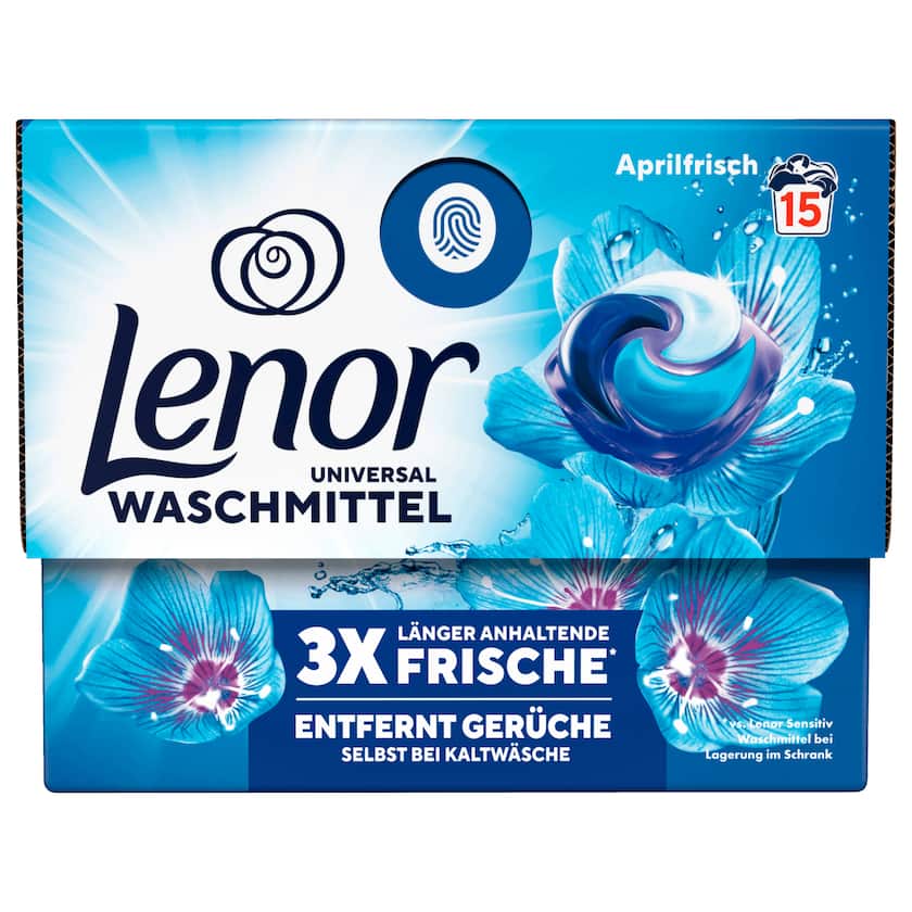 Lenor Vollwaschmittel All-in-1 Pods Aprilfrisch 294g 15WL