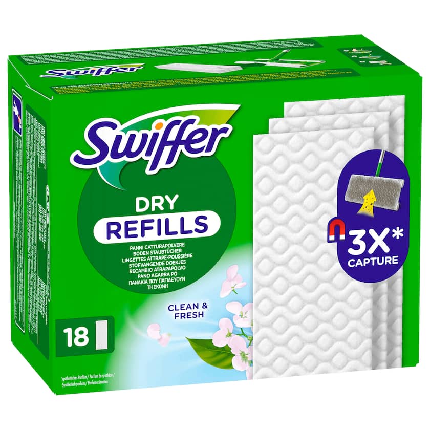 Swiffer Wischtücher Trocken Clean & Fresh 18 Stück