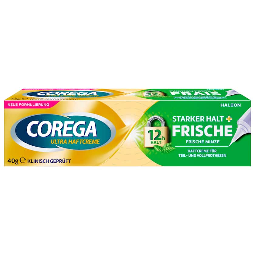 Corega Ultra Haftcreme Starker Halt + Frische 40g