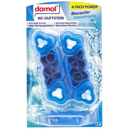 domol Blauspüler Ozeanfrische WC-Duftspüler Ocean Fresh, 2,0 St.