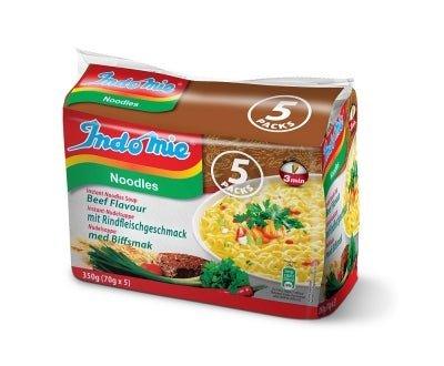 Indomie-Nudeln mit Rindfleischgeschmack