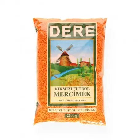 DERE Rote Linsen, 2,5 kg für gesunde Gerichte - Yahalla ياهلا