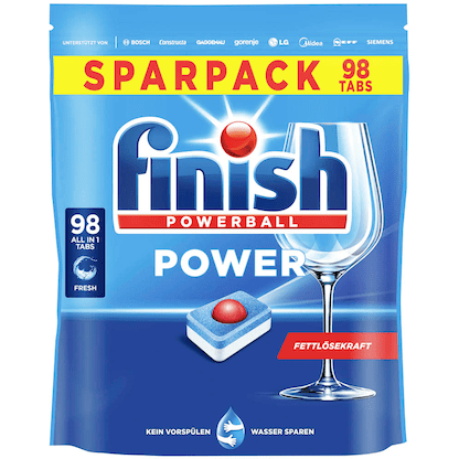 finish POWERBALL POWER ALL IN 1 Spülmaschinentabs 98 St. - Yahalla ياهلا