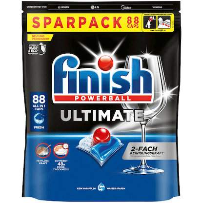 finish POWERBALL ULTIMATE Spülmaschinentabs 88 St. - Yahalla ياهلا