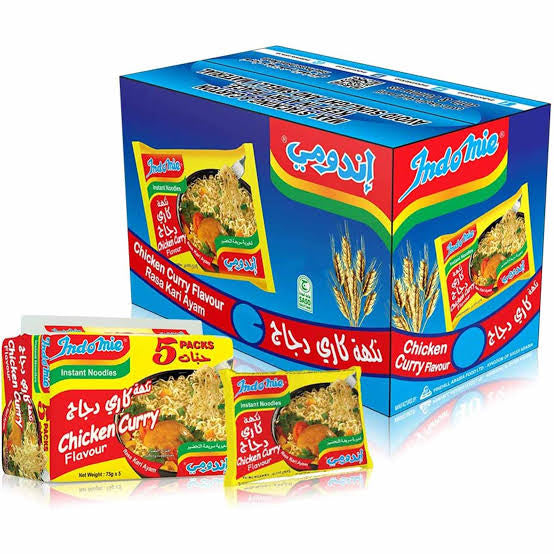 Indomie Instant-Nudeln mit Huhn-Curry-Geschmack – 40 Stück Indomie