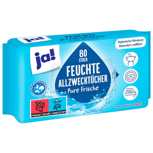 ja! Feuchte Allzwecktücher Pure Frische 80 Stück