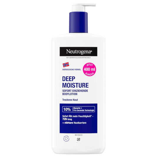 Neutrogena Deep Moisture Bodylotion für trockene Haut 400ml