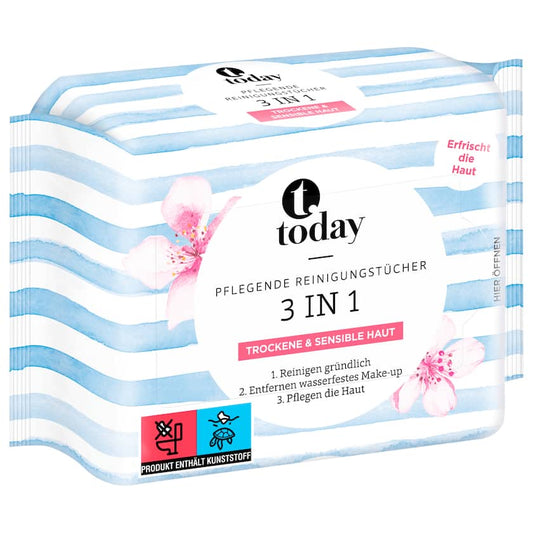 Today Pflegende Reinigungstücher 3in1 25 Stück