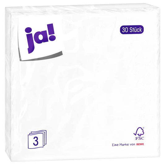 ja! Servietten weiß 30 Stück