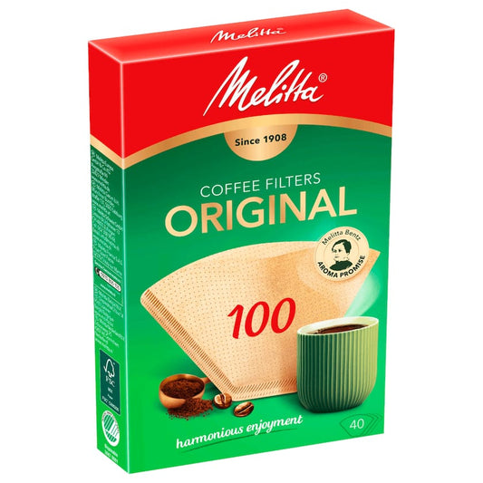 Melitta Filtertüten 100 naturbraun 40 Stück