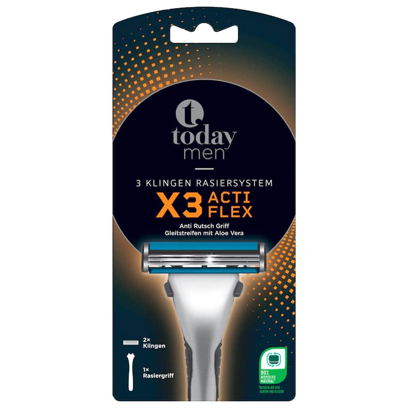 Today Men Actiflex 3 Rasierer 2 Stück