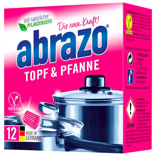 abrazo Reinigungskissen Topf & Pfanne 12 Stück