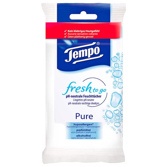 Tempo Feuchttücher Fresh to Go Pure 10 Tücher