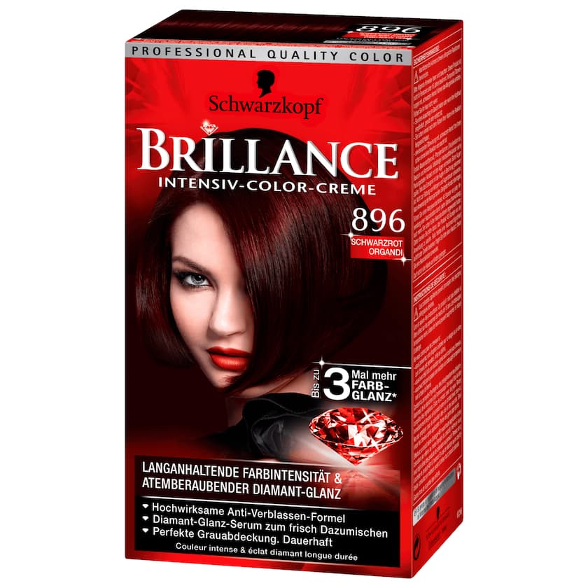 Schwarzkopf Brillance 896 Schwarzrot Organdi