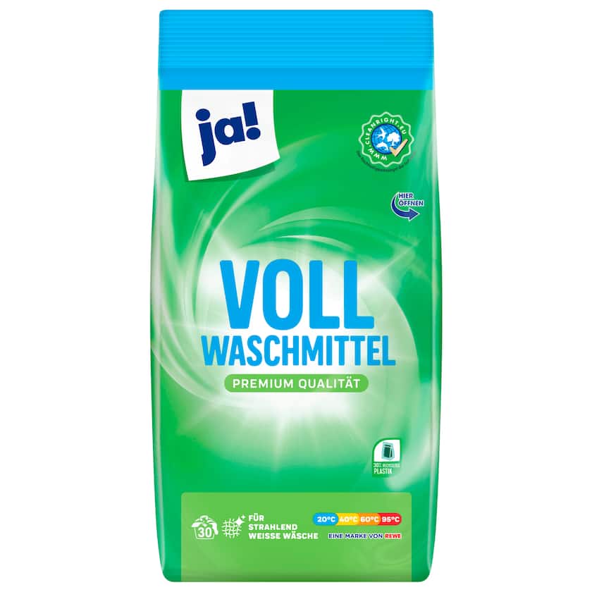 ja! Vollwaschmittel Super-Kompakt 2,02kg, 30WL
