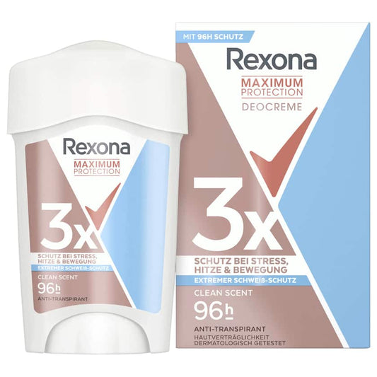 Rexona Deo Creme Maximum Protection Clean Scent 45ml