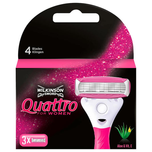 Wilkinson Sword Rasierklingen Quattro for Women 3 Stück