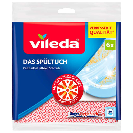 Vileda Spültuch mit 30% Microfaser 6 Stück