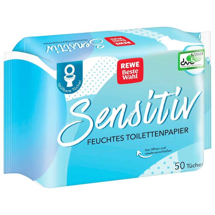 Feuchtes Toilettenpapier Sensitiv 50 Stück