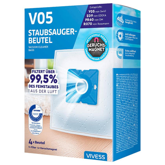 Vivess Staubsaugerbeutel V05 4 Stück