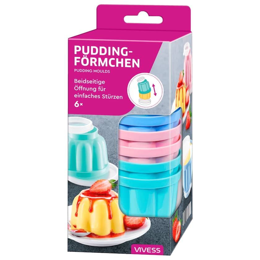 Vivess Puddingförmchen 6 Stück