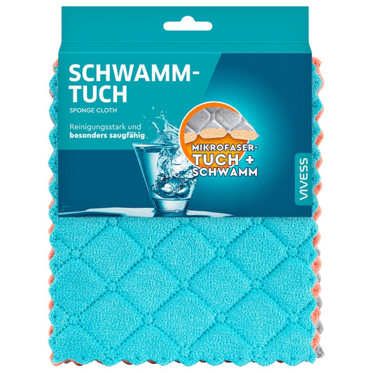 Vivess Schwammtuch Mikrofaser 3 Stück