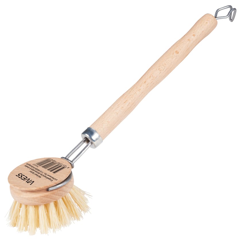 فرشاة أطباق خشبية مستديرة من فيفس