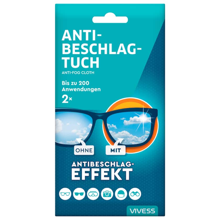Vivess Anti Beschlagtuch 2 Stück