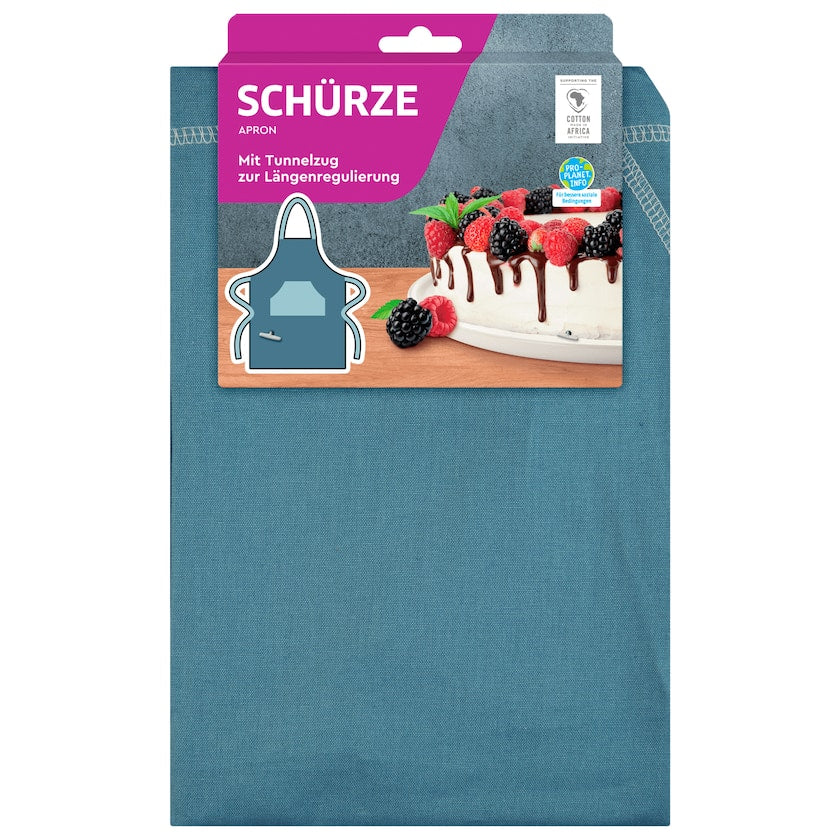 Vivess Küchen Schürze mit Tunnelzug