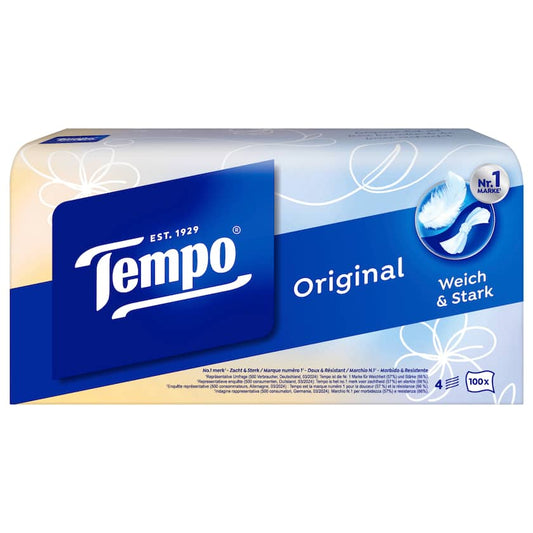 Tempo Taschentücher Original Box 4-lagig 100 Tücher