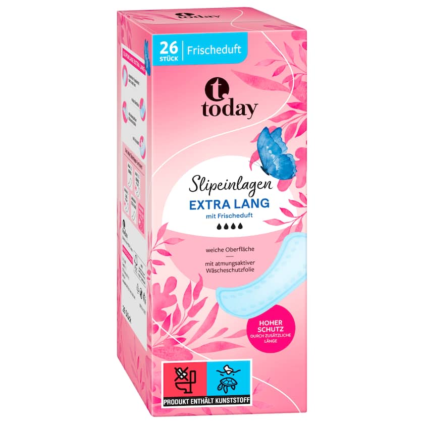Today Slipeinlagen Extra Lang 26 Stück